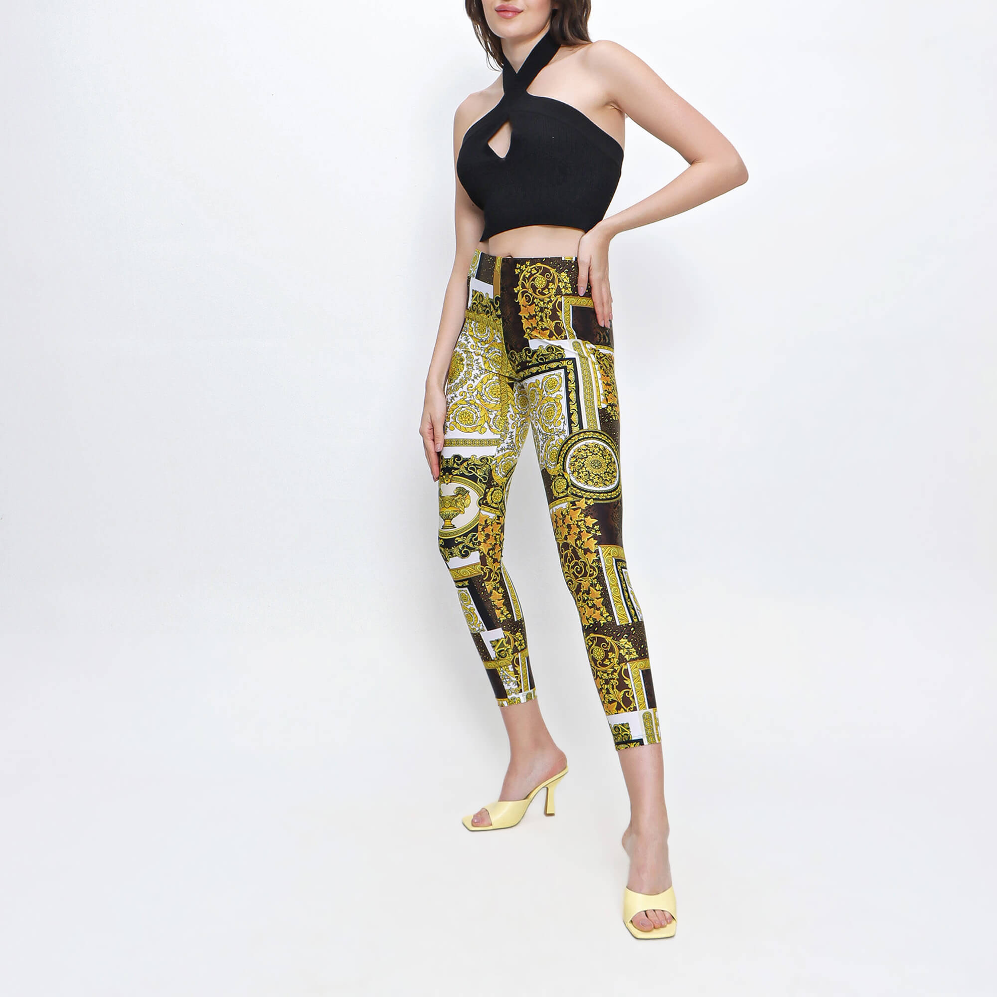 Versace - Barocco Printed Leggings